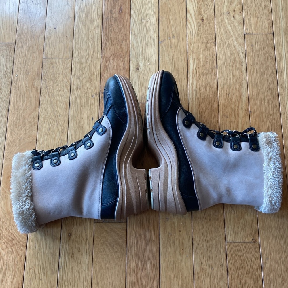 BIONICA ROSEMOUNT POATFORM FAUX FUR WATERPROOF SNOW BOOT SIZE 7.5